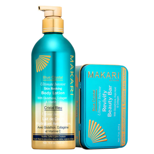 Makari Blue Crystal Body Lotion and Soap Duo